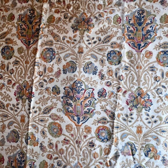 Ralph Lauren "Marrakesh" King Pillowcases Paisley Floral Cotton Beige Multicolor - Picture 4 of 12